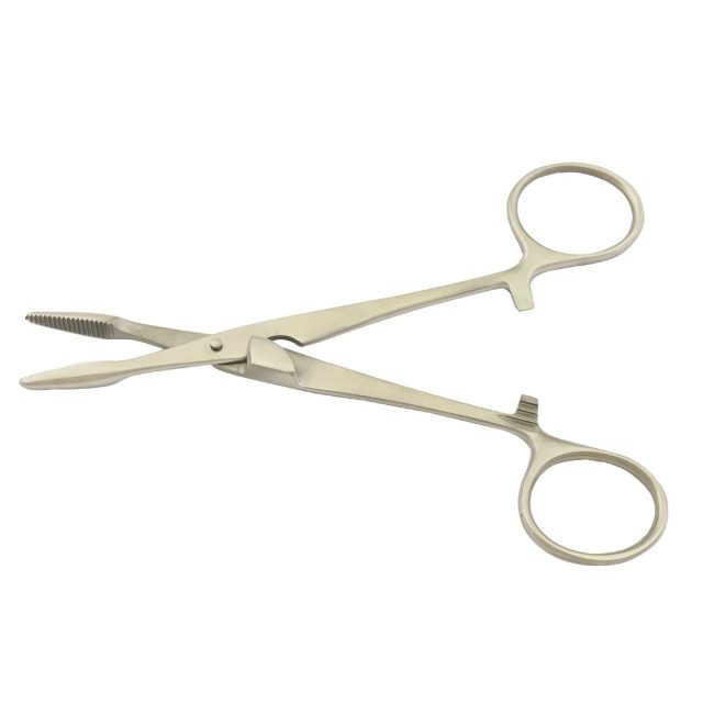 Dressing Thumb Forceps 5.5'' Surgical Cotton Tissue Tweezers Dental Inst DS-2297