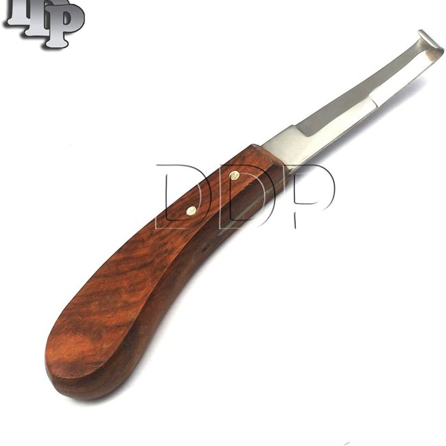 HOOF KNIFE Left Hand Wooden Hoof Knife Farrier Tool