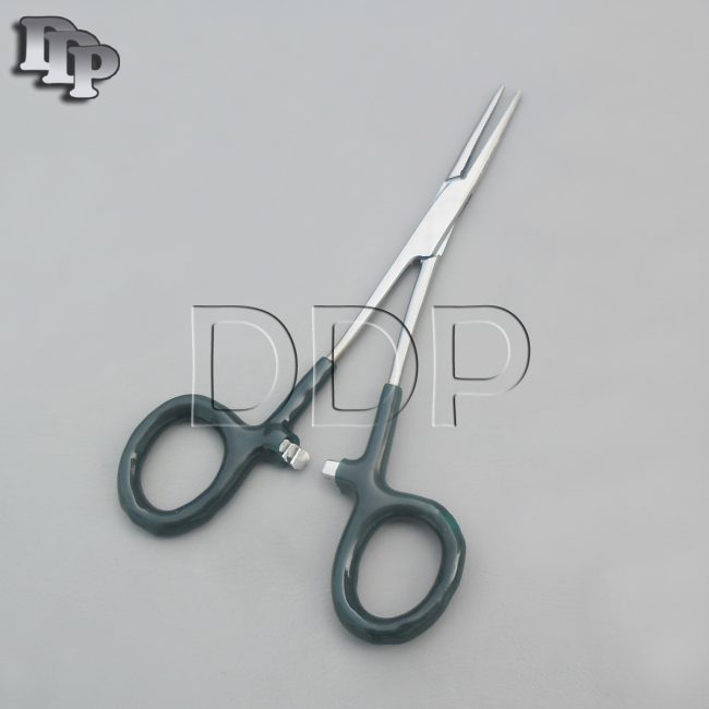 Hemostats Crile Forceps Surgical Instruments, Green Dep Handle 5.50" Straight