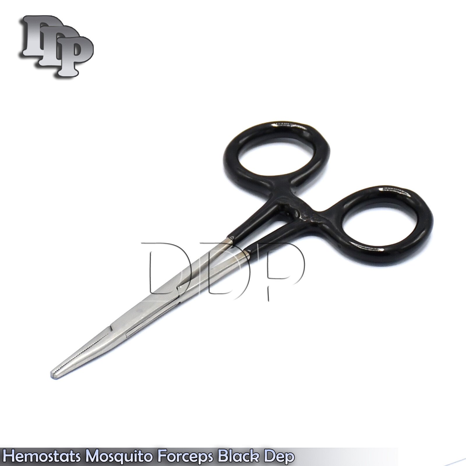 Hemostats Mosquito Forceps Surgical Instruments, Black Dep Handle 3.5" Straight - Image 3