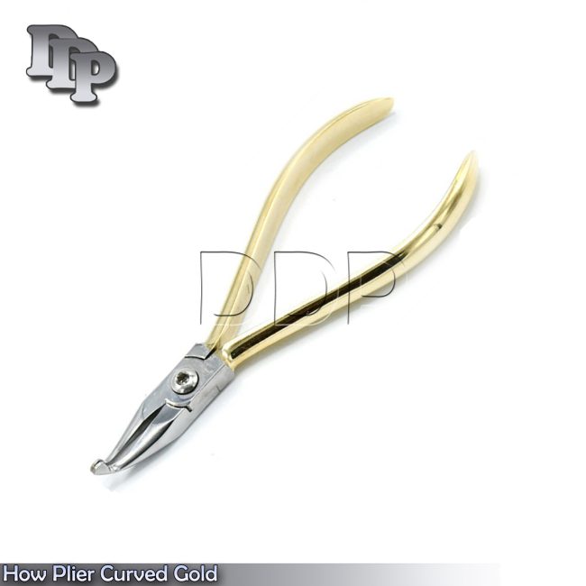 How Orthodontic Plier Curved Gold Plated Surgical Dental Instruments DP-21