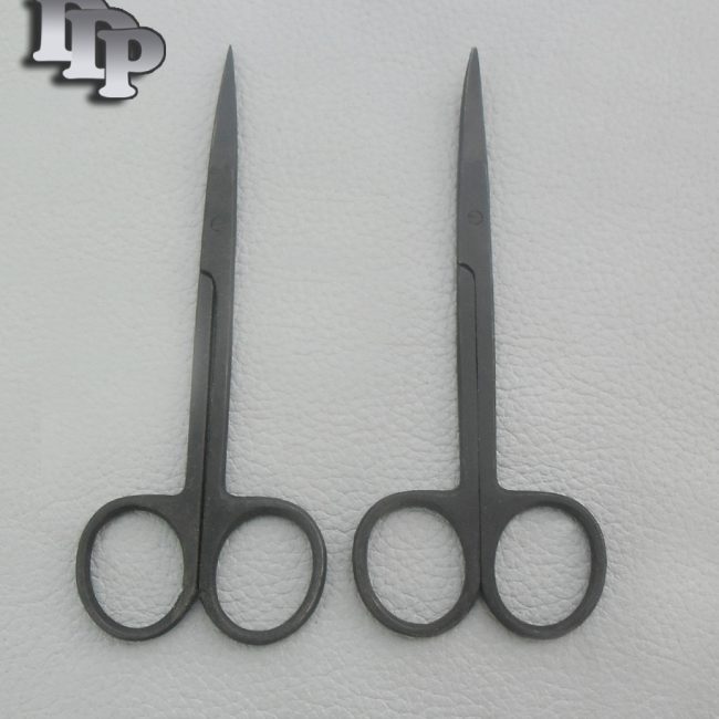 IRIS Scissors 4.5" Set Of Straight+Curved ENT Ear Eye Surgical Instruments