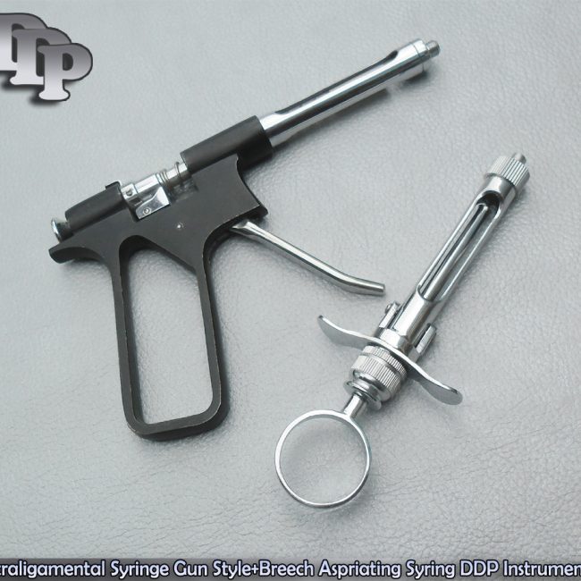 Intraligamental Syringe Gun Style + Breech Aspriating Syring Instruments
