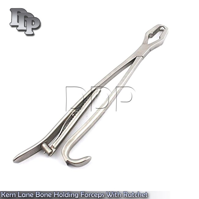LANE Bone Holding Forceps 13" with Ratchet, Orthopedic SURGICAL INSTRUMENTS