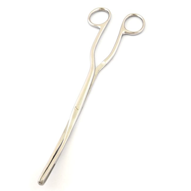 Light Weight Ovum Forceps 9.5'' Curved Polish Stainless Steel DS-2187
