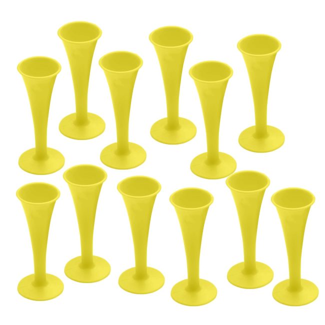Lot Of 12 Pcs Pinard Fetal Stethoscope Yellow Color Plastic Surgical Medical Ins