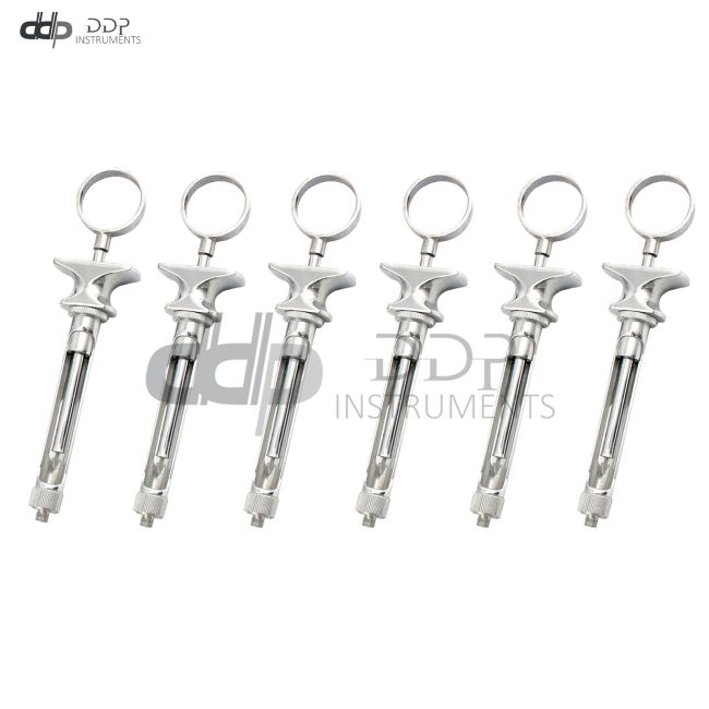 Lot Of 6 Pieces Dental Aspirating Syringe 1.8 CC Type A