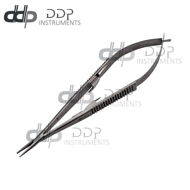 Micro Castroviejo Needle Holder 7" Straight With Lock Surgical Instruments