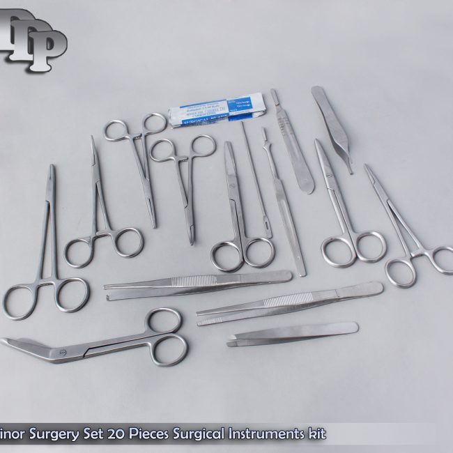 Minor Surgery Set 20 Pieces Surgical Instruments kit Stainless Steel DS-758