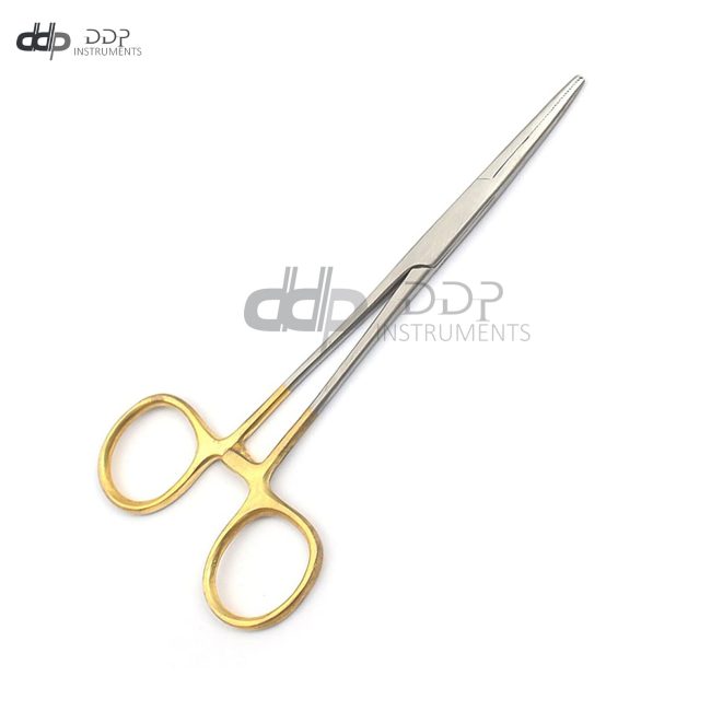 NEW 1 PREMIUM GOLD Kelly Hemostat Forceps 5.5" STRAIGHT Surgical Stainless