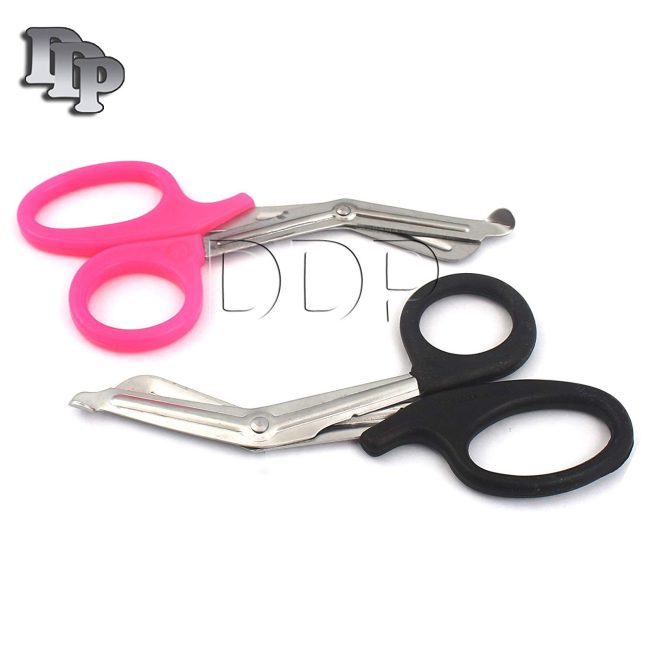 NEW 2 PARAMEDIC UTILITY BANDAGE TRAUMA EMT EMS SHEARS SCISSORS 5.5" PINK-BLACK