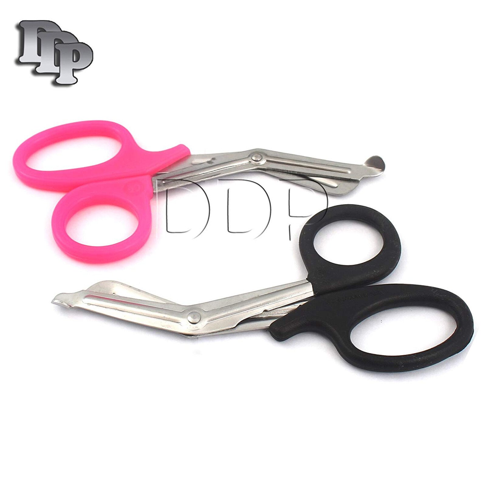 NEW 2 PARAMEDIC UTILITY BANDAGE TRAUMA EMT EMS SHEARS SCISSORS 5.5" PINK-BLACK