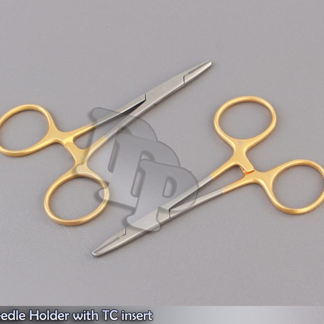 New 2 Pcs. Webster Needle Holder with TC insert 130mm, surgical dental