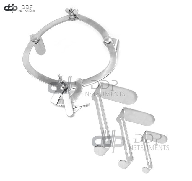 O'SULLIVAN-OCONNOR VAGINAL RETRACTOR WITH 3 INTERCHANGEABLE BLADES SMALL