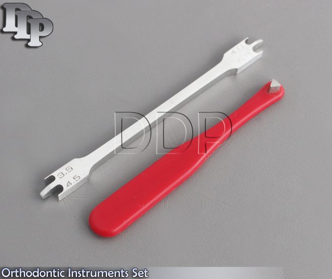 Orthodontic Instrument Bracket Height Gauge and Band Pusher Bite High Heat Stick