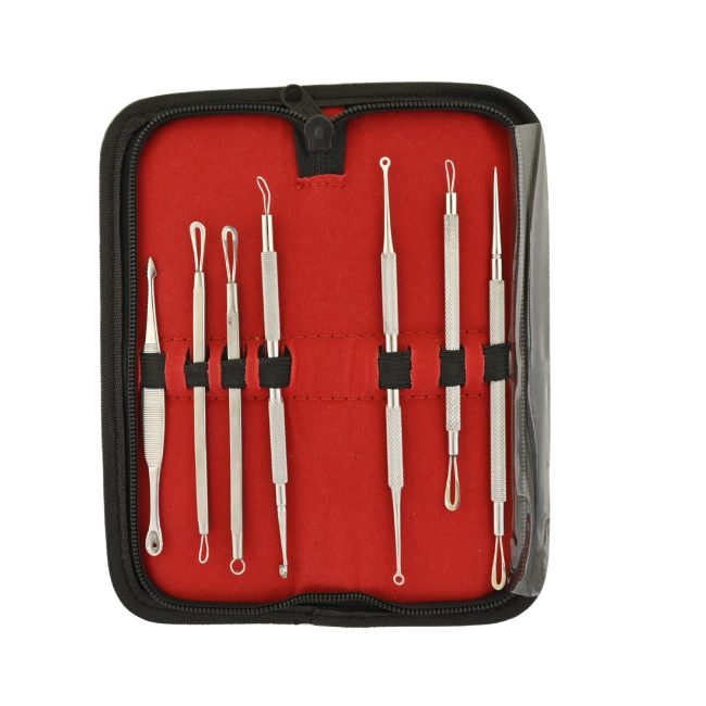 Pimple Blackhead Remover Extractor Tool Kit White Head Acne Blemish BTS-772