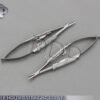SET OF 2 PCS BARRAQUER MICRO MINOR SURGERY NEEDLE HOLDER STRAIGHT+CURVED 4"