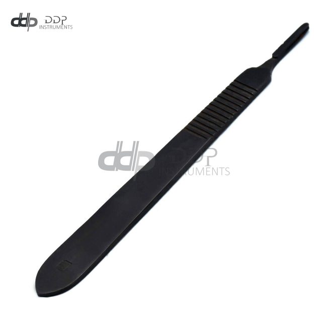 Scalpel Handle #3 Surgical Dental Veterinary Instrument Full Black Color