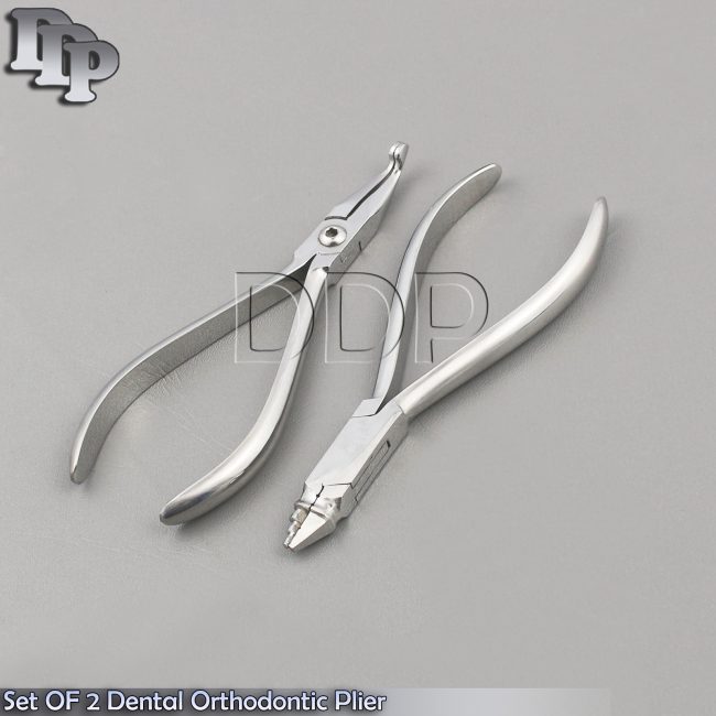 Set OF 2 Dental Orthodontic Young Loop Forming Wire Bending How Plier Lab Tools