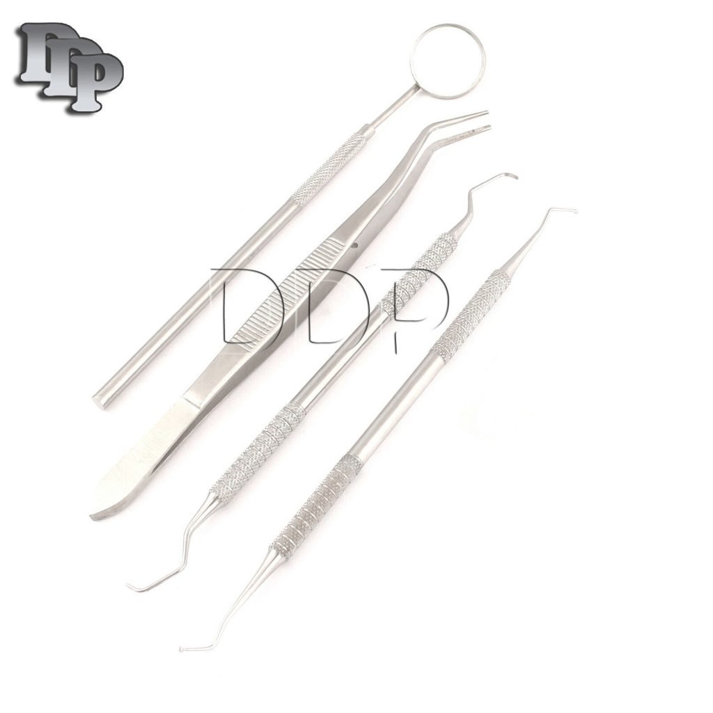 Set Of 4 Pieces Dental Tarter Scraper and Remover Scaler ,Mirror-PR-0013