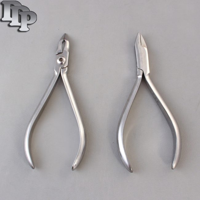 Set of 2 Aderer 3 Prong Plier & Weingart Plier Orthodontic Instruments Set