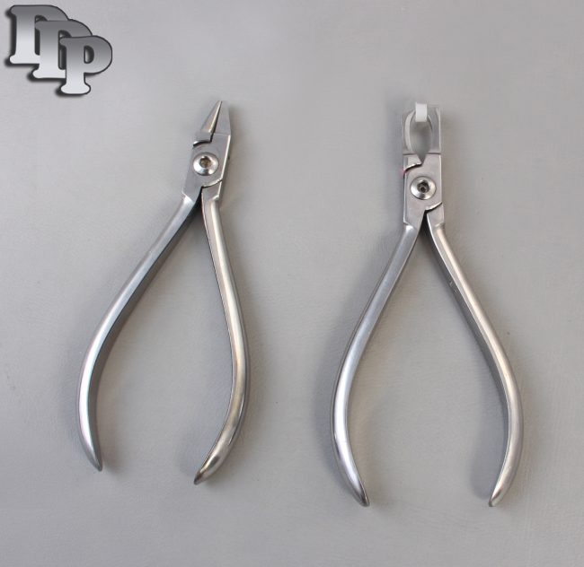 Set of 2 Bird Beak Plier & Posterior Band Removing Plier Orthodontic Set