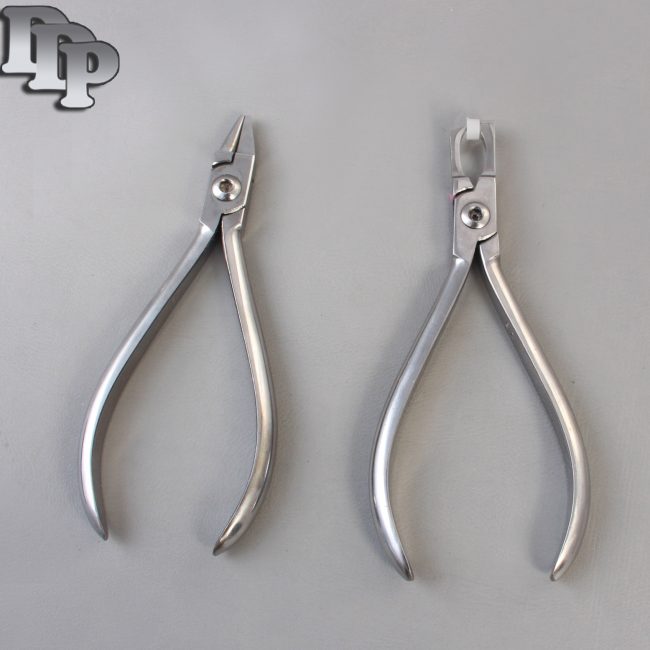 Set of 2 Bird Beak Plier & Posterior Band Removing Plier Orthodontic Set