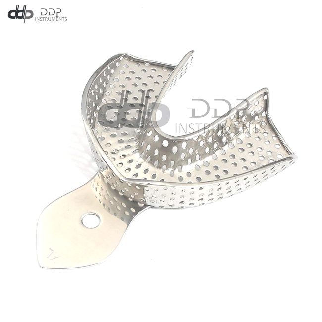 Stainless Steel Impression Trays Lower X-Large, Perforated Surgical Dental Inst