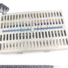 Stainless Sterilization Cassette Rack Box For 20 Surgical Dental Instruments