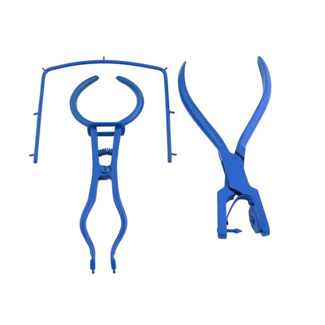 Starter Rubber Dam Kit of 3 Pcs Blue Color Dental Surgical Instruments DN-2662