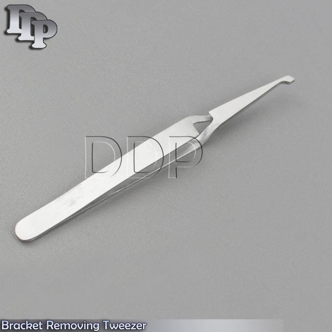Surgical Bracket Holding Tweezer Cross Lock Self Closing Reverse Action Forceps