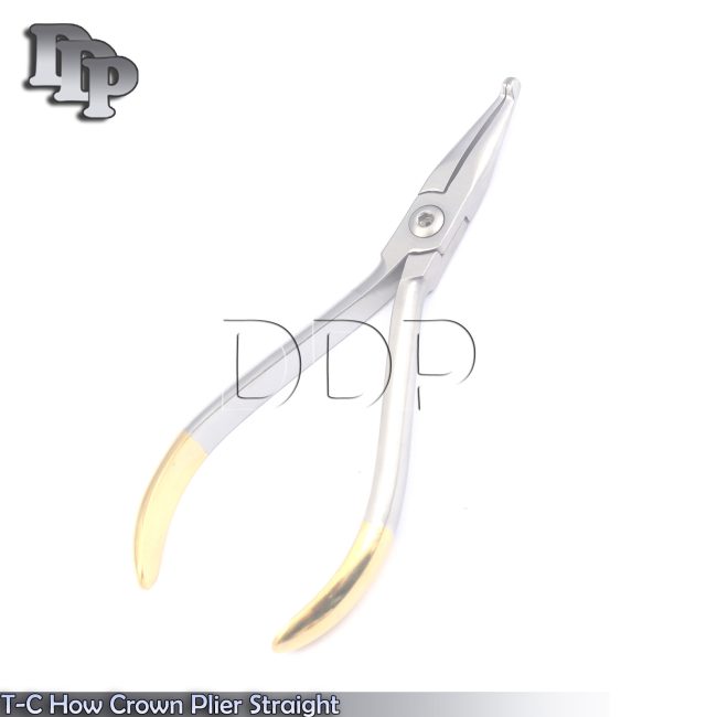T-C How Crown Plier Straight Dental Orthodontics Surgical Instruments