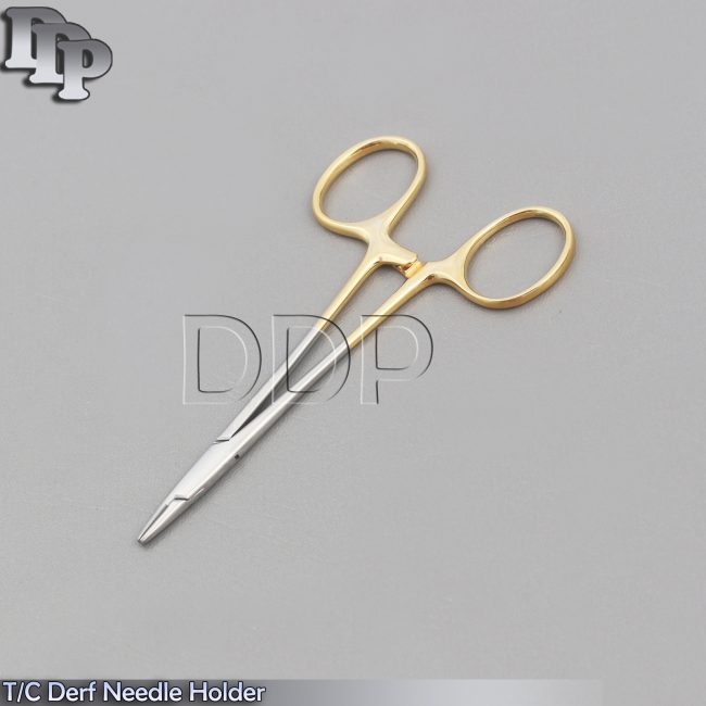 T/C DERF NEEDLE HOLDER DRIVER 5" WITH TUNGSTEN CARBIDE INSERTS