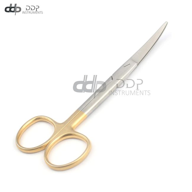 TC Mayo Scissors 5.5" Curved, Tungsten Carbide Insert Surgical Dental Instrument
