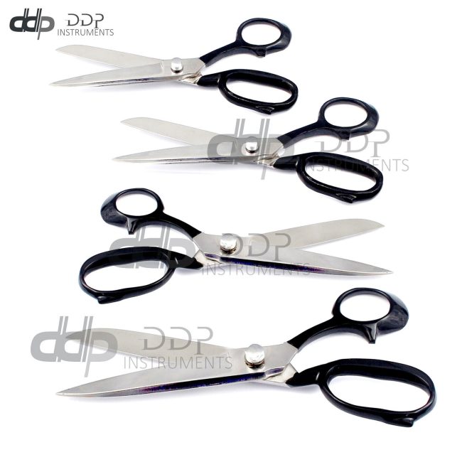 Tailor Upholstery Scissors Black 8",10",12", 14" Heavy Duty - Stainless Steel