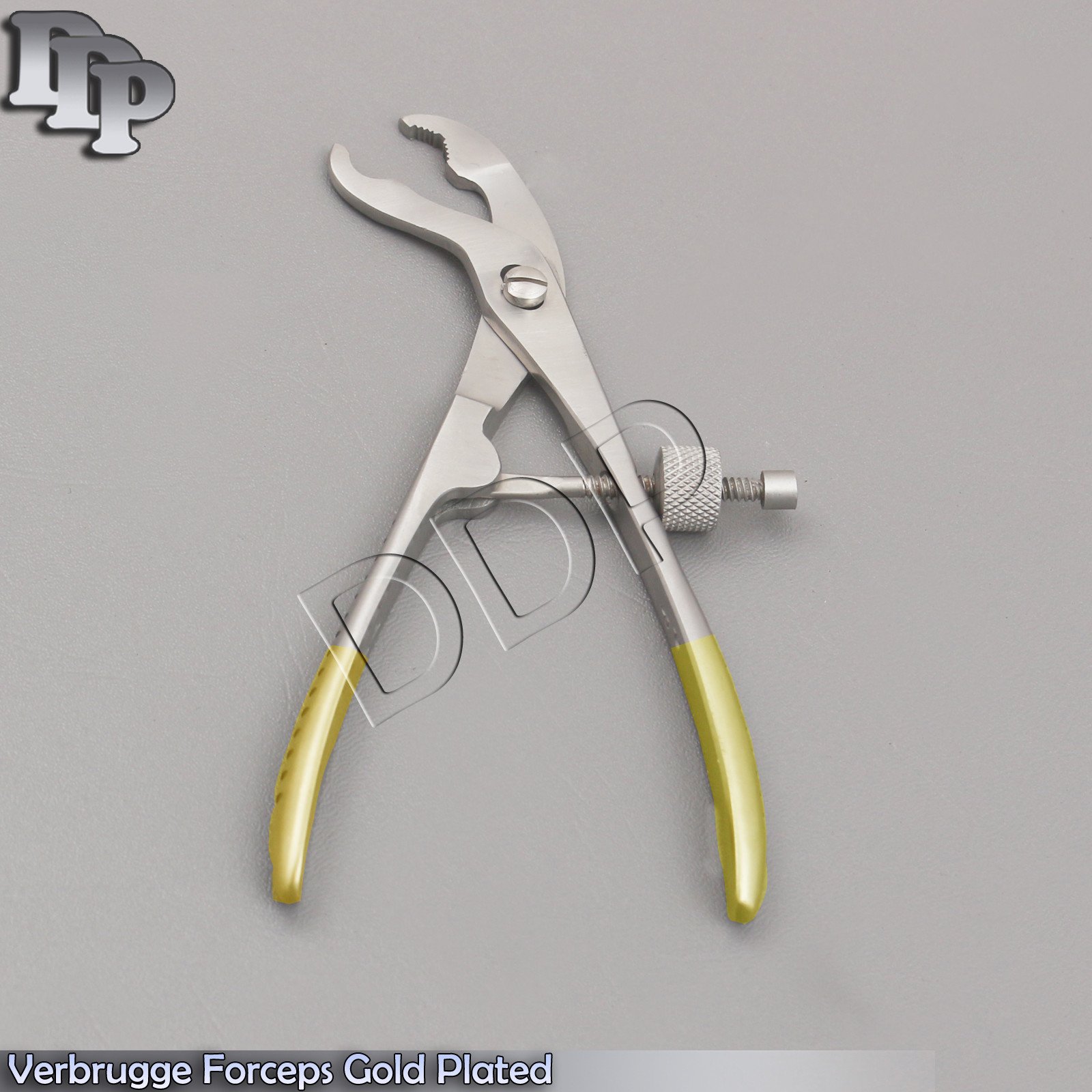 Verbrugge forceps 6" self-centering Speedlock Gold Plated Surgical Instrumetns