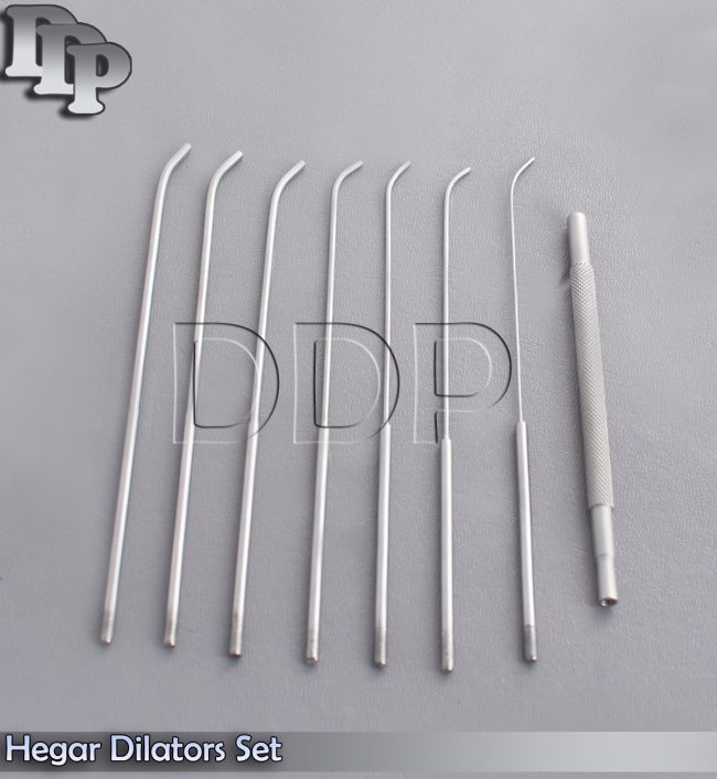 1-Hegar Dilators Set 8-Pieces Gynecology Surgical Instruments New