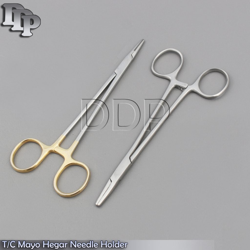 1 T/C + 1 O.R GRADE MAYO HEGAR NEEDLE HOLDER 6" SERR
