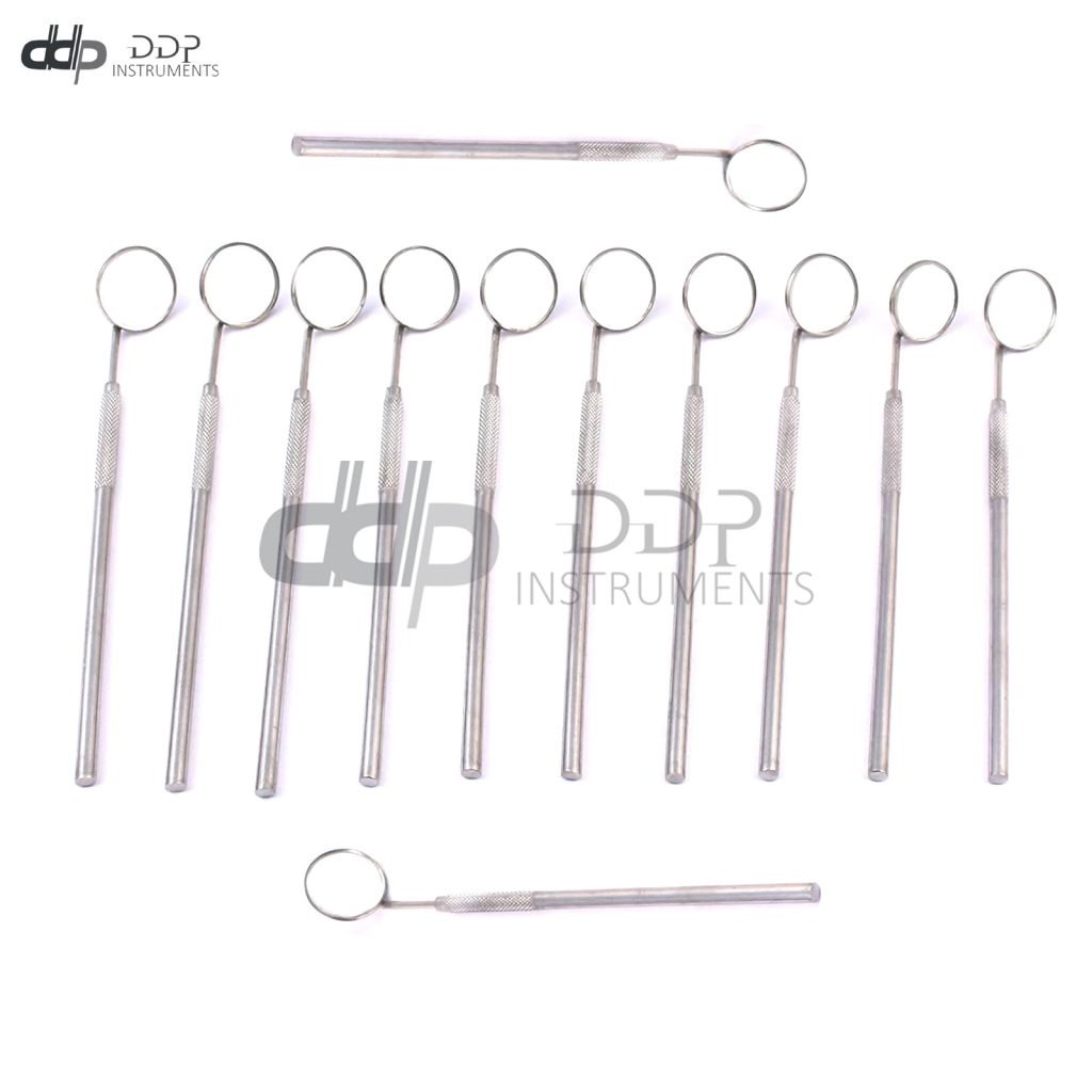 12 Dental Mirror # 5 Neuro Surgical Dental Instruments