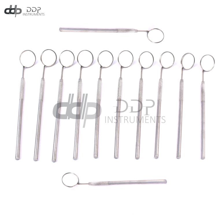 12 Dental Mirror # 5 Neuro Surgical Dental Instruments