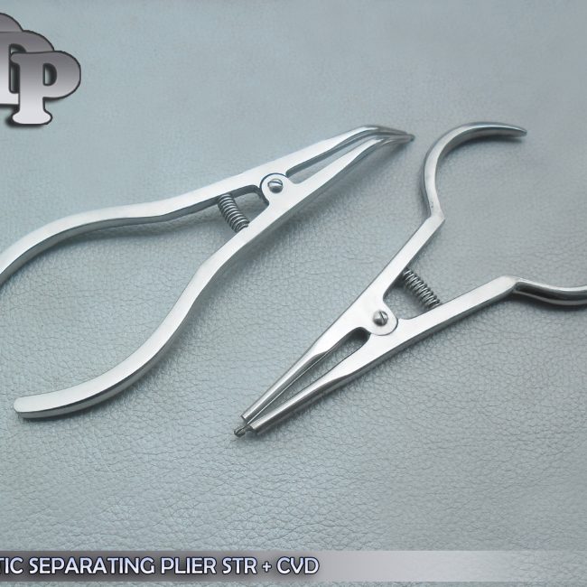 2 Elastic Separating Plier Str + Cvd Orthodontic Dental Instruments