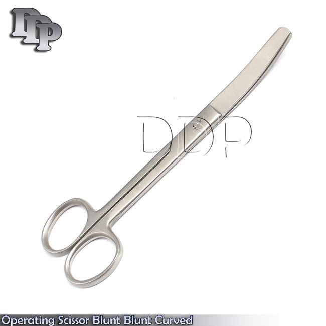 2 Operating Dissecting Scissor 6.5" Blunt Blunt Curved Surgical Instruments