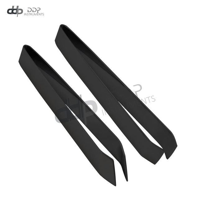 2 Pc Fish Bone Tweezer Black, Stainless Steel Flat And Slant Remover DS-1435