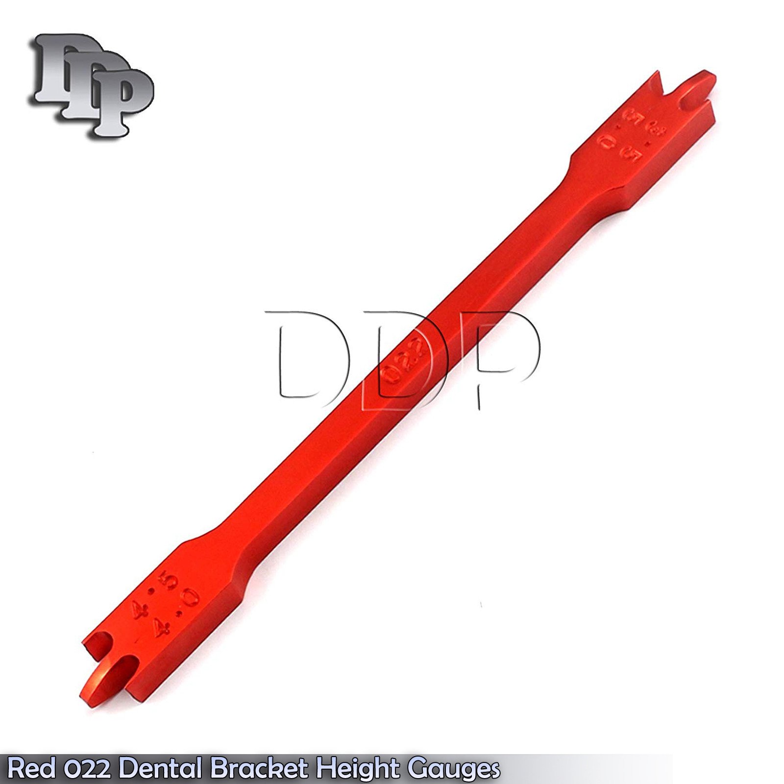 2 Pcs. Red 022 Dental Bracket Positioning Height Gauges Orthodontic instruments