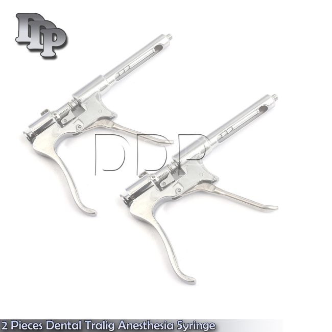 2 Pieces Dental Tralig Anesthesia Syringe Surgical Instruments
