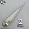 2 Pieces Of Dental Elevator 2mm Serrated Straight Surgical Instruments