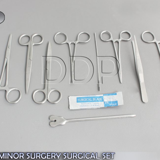 20 PCS MINOR SURGERY SURGICAL VETERINARY INSTRUMENTS KIT FORCEPS SCISSORS