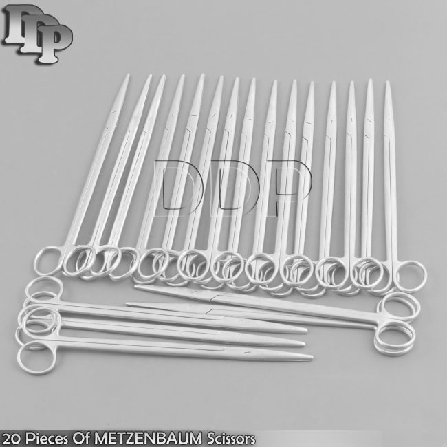 20 Pieces Of METZENBAUM Scissors 8" Straight Surgical Veterinary Instruments