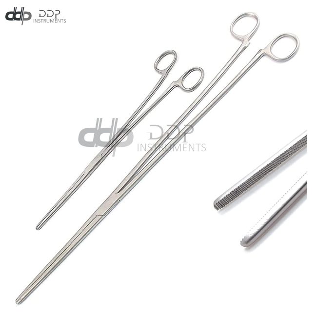 2pc Fishing Set 10" + 20" Straight Hemostat Forceps Non-Locking Clamps DS-1560