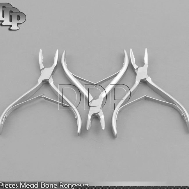 3 Pieces Mead Bone Rongeurs 6'' Surgical Orthopedic Instruments
